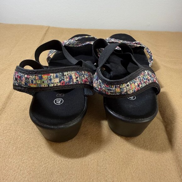 Bernie Mev Rainbow Confetti Strappy Sandals Size 40 US 9 Lightweight Shoes - Picture 4 of 8